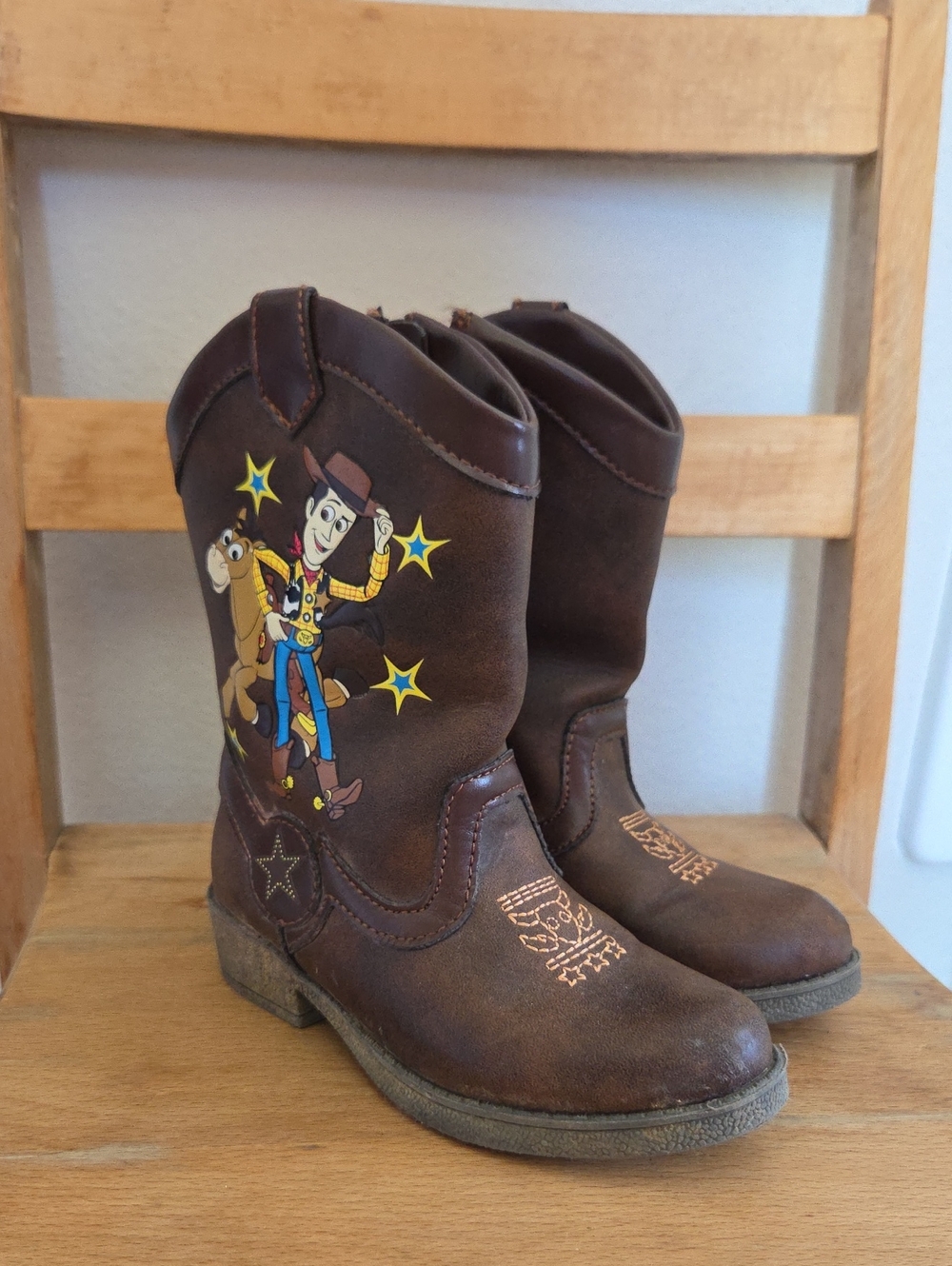 Disney Brown Woody & Bullseye Kids Cowboy Boots